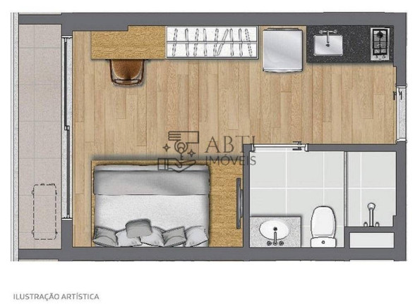 Imagem Apartamento com 1 Quarto à Venda, 25 m² em Brooklin - São Paulo