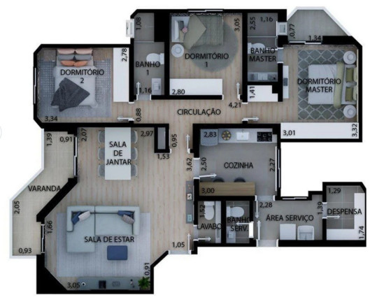 Imagem Apartamento com 3 Quartos à Venda, 107 m² em Perdizes - São Paulo Imagem Apartamento com 3 Quartos à Venda, 107 m² em Perdizes - São Paulo