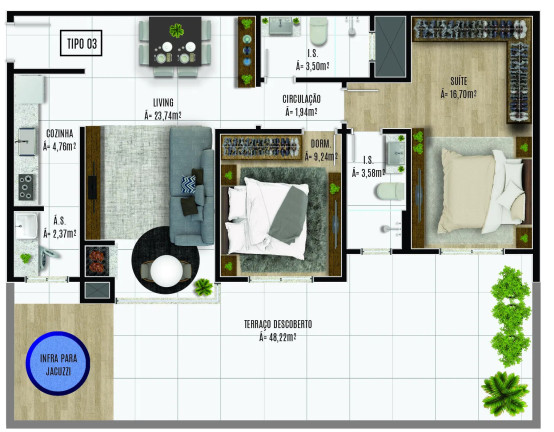 Imagem Apartamento com 2 Quartos à Venda, 130 m² em Centro - Navegantes Imagem Apartamento com 2 Quartos à Venda, 130 m² em Centro - Navegantes