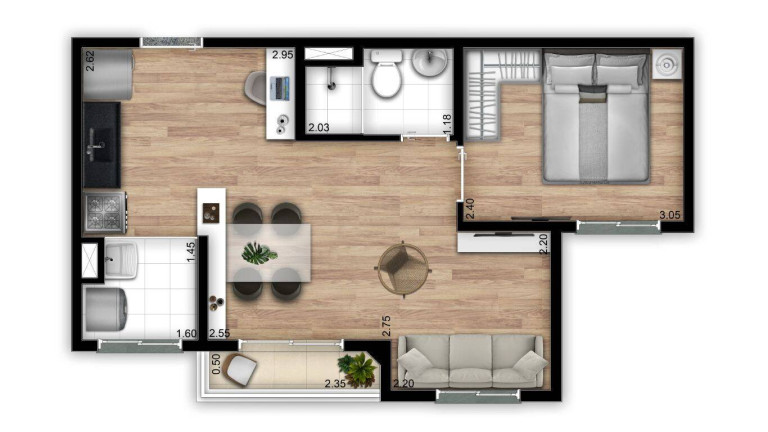 Imagem Apartamento com 2 Quartos à Venda, 37 m² em Pedreira - São Paulo
