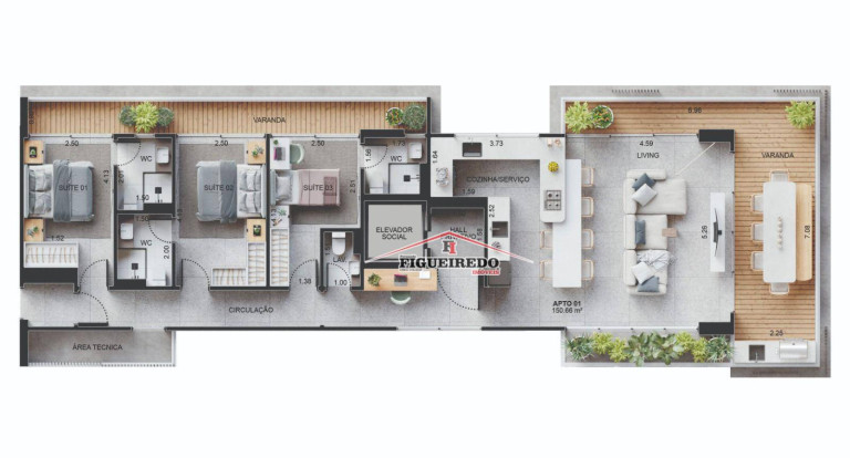 Imagem Apartamento com 3 Quartos à Venda, 150 m² em Canto Do Forte - Praia Grande