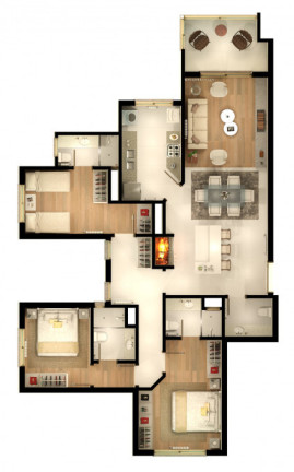 Imagem Apartamento com 3 Quartos à Venda, 135 m² em Centro - Gramado