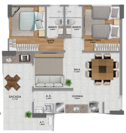 Imagem Apartamento com 2 Quartos à Venda, 70 m² em Guilhermina - Praia Grande Imagem Apartamento com 2 Quartos à Venda, 70 m² em Guilhermina - Praia Grande