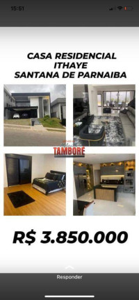 Casa de Condomínio à Venda, 310 m² em Cidade Tamboré - Santana De Parnaíba