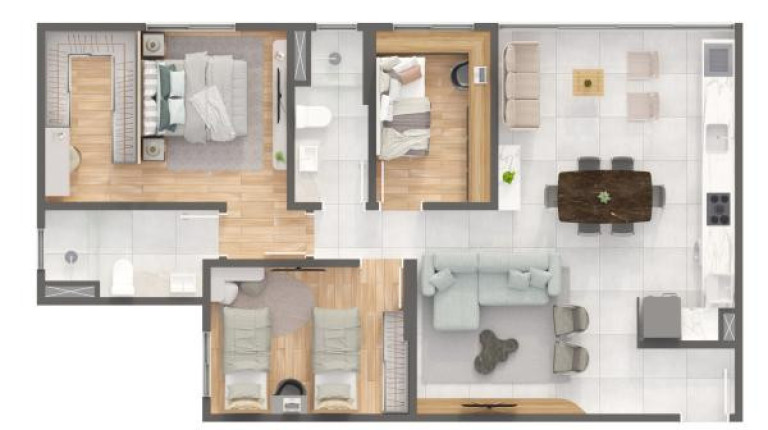Imagem Apartamento com 3 Quartos à Venda, 85 m² em Espaço Conceição - Indaiatuba