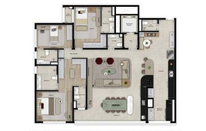 Imagem Apartamento com 4 Quartos à Venda, 184 m² em Santo Amaro - São Paulo Imagem Apartamento com 4 Quartos à Venda, 184 m² em Santo Amaro - São Paulo
