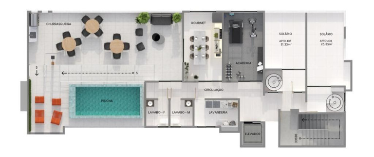 Imagem Studio com 1 Quarto à Venda, 22 m² em Intermares - João Pessoa Imagem Studio com 1 Quarto à Venda, 22 m² em Intermares - João Pessoa