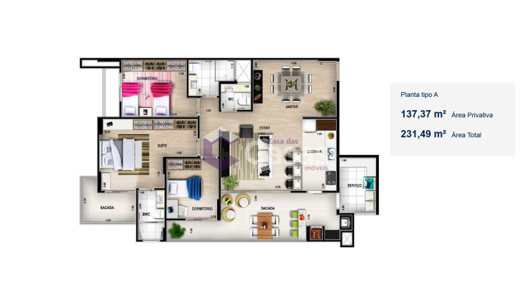 Imagem Apartamento com 2 Quartos à Venda, 137 m² em Centro - Foz Do Iguacu