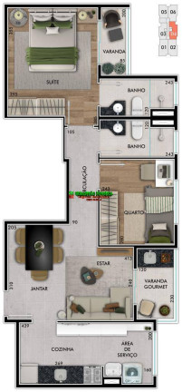 Imagem Apartamento com 2 Quartos à Venda, 57 m² em Jardim Oriente - São José Dos Campos