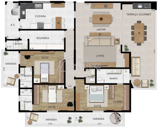 Imagem Apartamento com 2 Quartos à Venda, 128 m² em Embaré - Santos Imagem Apartamento com 2 Quartos à Venda, 128 m² em Embaré - Santos