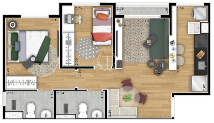 Imagem Apartamento com 2 Quartos à Venda, 45 m² em Centro - Suzano Imagem Apartamento com 2 Quartos à Venda, 45 m² em Centro - Suzano