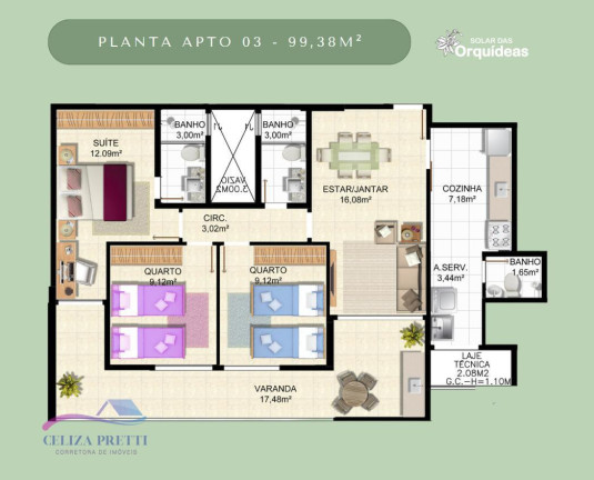 Imagem Apartamento com 3 Quartos à Venda, 98 m² em Bento Ferreira - Vitória Imagem Apartamento com 3 Quartos à Venda, 98 m² em Bento Ferreira - Vitória
