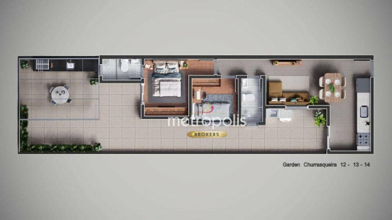 Imagem Apartamento com 2 Quartos à Venda, 44 m² em Campestre - Santo André