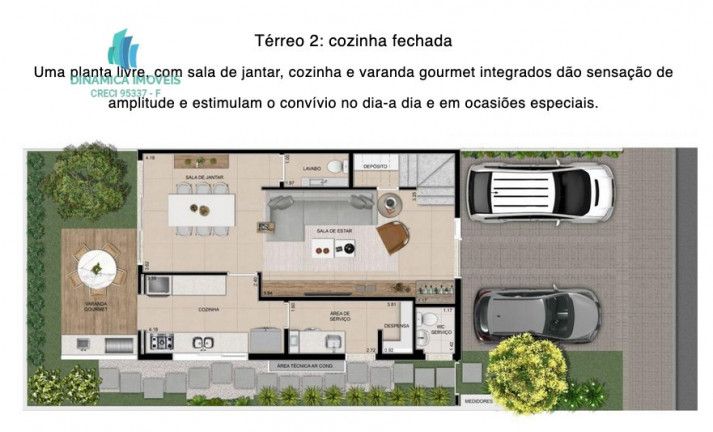 Casa de Condomínio com 2 Quartos à Venda, 147 m² em Parque Nova Campinas - Campinas