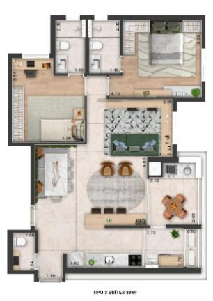 Imagem Apartamento com 3 Quartos à Venda, 90 m² em Centro - São Caetano Do Sul Imagem Apartamento com 3 Quartos à Venda, 90 m² em Centro - São Caetano Do Sul