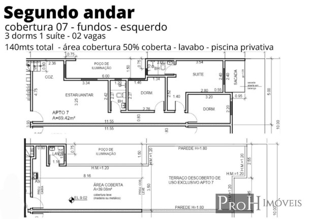 Imagem Cobertura com 3 Quartos à Venda, 140 m² em Vila Pires - Santo André