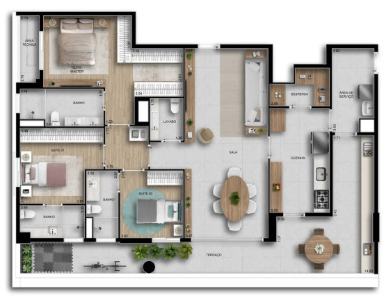 Imagem Imóvel com 3 Quartos à Venda, 151 m² em Vila Clementino - São Paulo
