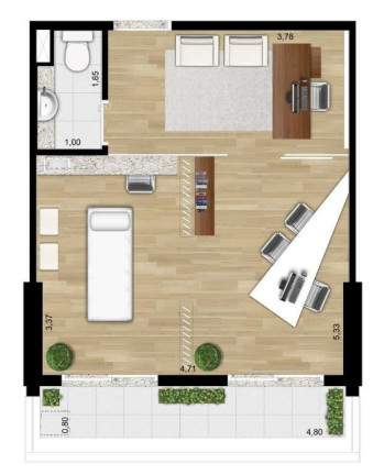 Imagem Sala Comercial à Venda, 33 m² em Chácara Santo Antônio (zona Sul) - São Paulo