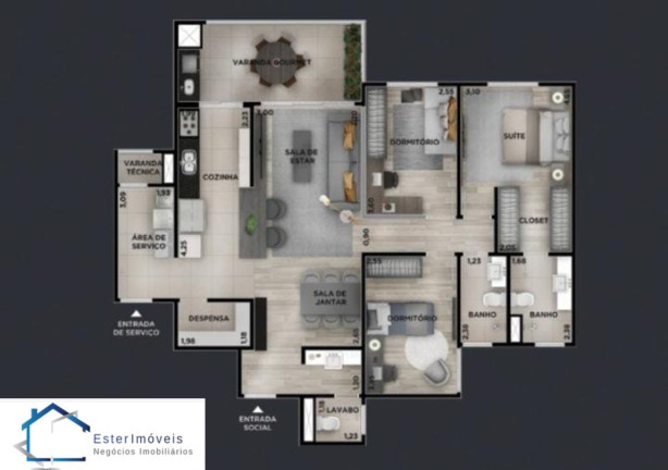 Imagem Apartamento com 3 Quartos para Alugar ou Temporada, 113 m² em Vila Das Hortências - Jundiaí Imagem Apartamento com 3 Quartos para Alugar ou Temporada, 113 m² em Vila Das Hortências - Jundiaí