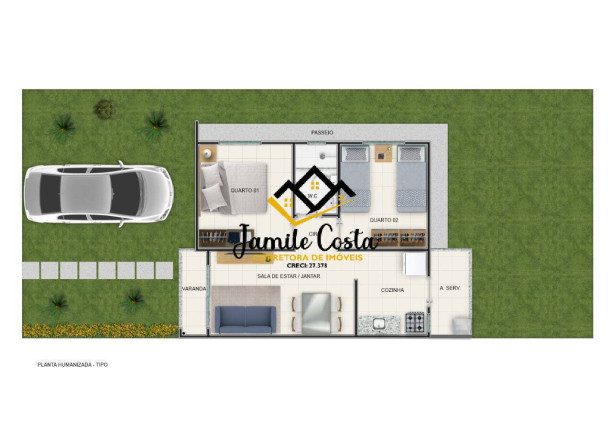 Imagem Casa de Condomínio com 2 Quartos à Venda, 120 m² em Papagaio - Feira De Santana Imagem Casa de Condomínio com 2 Quartos à Venda, 120 m² em Papagaio - Feira De Santana