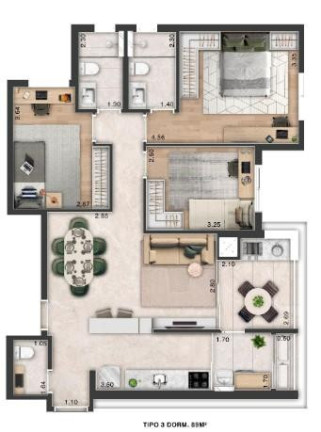 Imagem Apartamento com 3 Quartos à Venda, 90 m² em Centro - São Caetano Do Sul Imagem Apartamento com 3 Quartos à Venda, 90 m² em Centro - São Caetano Do Sul
