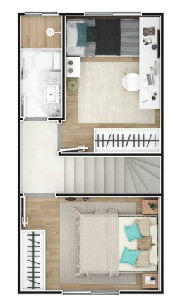 Imagem Sobrado com 2 Quartos à Venda, 59 m² em Jardim Imperador - Praia Grande Imagem Sobrado com 2 Quartos à Venda, 59 m² em Jardim Imperador - Praia Grande