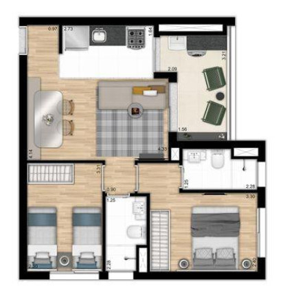 Imagem Apartamento com 2 Quartos à Venda, 57 m² em Bela Vista - São Paulo Imagem Apartamento com 2 Quartos à Venda, 57 m² em Bela Vista - São Paulo