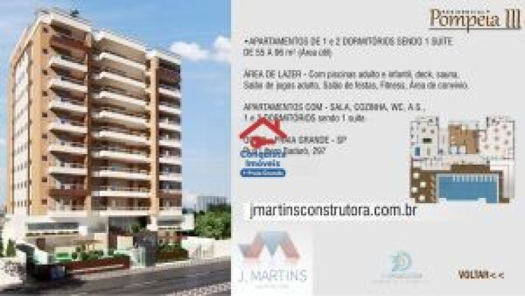 Imagem Apartamento com 2 Quartos à Venda, 65 m² em Cidade Ocian - Praia Grande