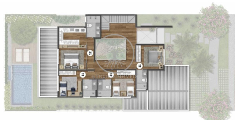 Imagem Casa de Condomínio com 4 Quartos à Venda, 268 m² em Alphaville Dom Pedro - Campinas