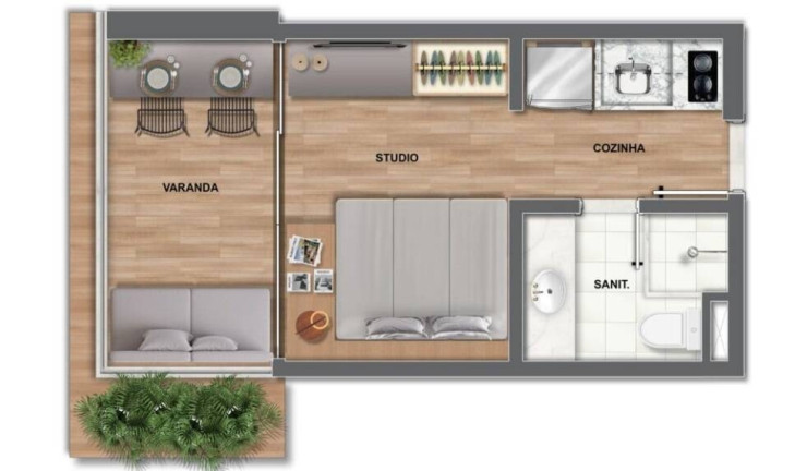 Imagem Apartamento com 1 Quarto à Venda,  em Rio Vermelho - Salvador