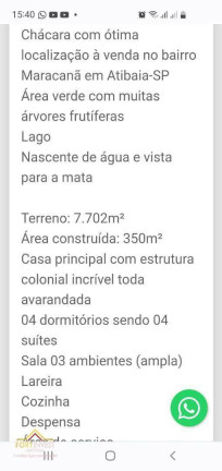 Imagem Imóvel com 4 Quartos à Venda, 350 m² em Jardim Maracanã - Atibaia Imagem Imóvel com 4 Quartos à Venda, 350 m² em Jardim Maracanã - Atibaia