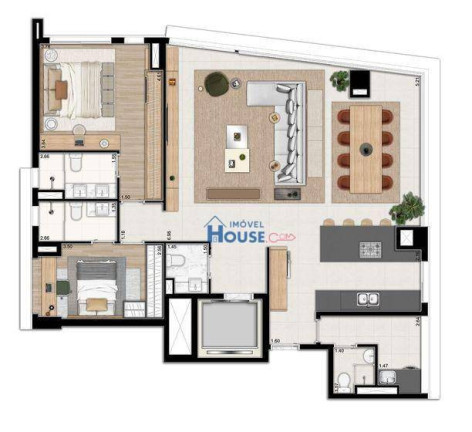 Imagem Apartamento com 2 Quartos à Venda, 142 m² em Itaim Bibi - São Paulo Imagem Apartamento com 2 Quartos à Venda, 142 m² em Itaim Bibi - São Paulo