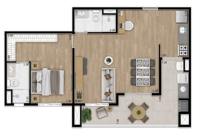 Imagem Apartamento com 2 Quartos à Venda, 62 m² em Lapa - São Paulo