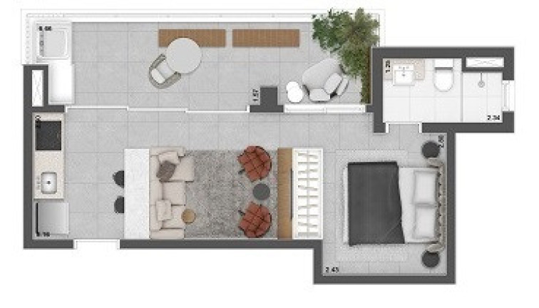 Imagem Imóvel com 2 Quartos à Venda, 64 m² em Brooklin Paulista - São Paulo Imagem Imóvel com 2 Quartos à Venda, 64 m² em Brooklin Paulista - São Paulo