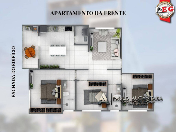 Imagem Apartamento com 3 Quartos à Venda, 93 m² em Belvedere - Coronel Fabriciano
