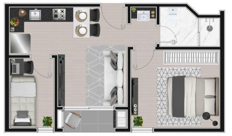 Imagem Apartamento com 3 Quartos à Venda, 47 m² em Ecoville - Curitiba Imagem Apartamento com 3 Quartos à Venda, 47 m² em Ecoville - Curitiba