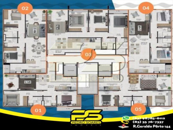 Imagem Apartamento com 2 Quartos à Venda, 64 m² em Camboinha - Cabedelo Imagem Apartamento com 2 Quartos à Venda, 64 m² em Camboinha - Cabedelo
