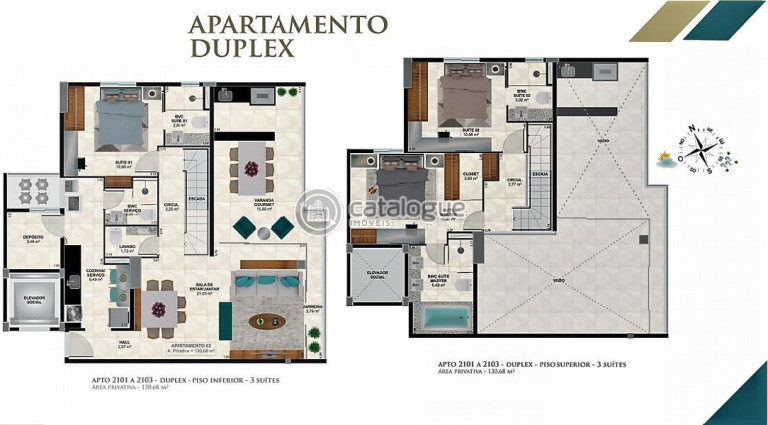 Imagem Apartamento com 3 Quartos à Venda, 88 m² em Tirol - Natal Imagem Apartamento com 3 Quartos à Venda, 88 m² em Tirol - Natal