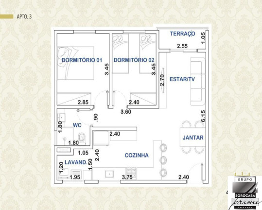 Imagem Apartamento com 2 Quartos à Venda, 61 m² em Parque Campolim - Sorocaba Imagem Apartamento com 2 Quartos à Venda, 61 m² em Parque Campolim - Sorocaba
