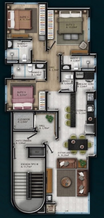 Imagem Imóvel com 3 Quartos à Venda, 95 m² em Meia Praia - Itapema Imagem Imóvel com 3 Quartos à Venda, 95 m² em Meia Praia - Itapema