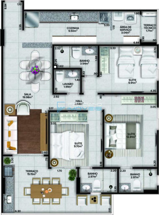 Imagem Apartamento com 3 Quartos à Venda, 124 m² em Canto Do Forte - Praia Grande Imagem Apartamento com 3 Quartos à Venda, 124 m² em Canto Do Forte - Praia Grande