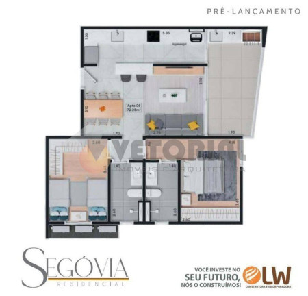 Imagem Apartamento com 2 Quartos à Venda, 72 m² Imagem Apartamento com 2 Quartos à Venda, 72 m²