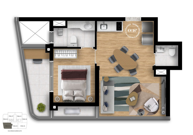 Imagem Apartamento com 1 Quarto à Venda, 42 m² em Pinheiros - São Paulo Imagem Apartamento com 1 Quarto à Venda, 42 m² em Pinheiros - São Paulo