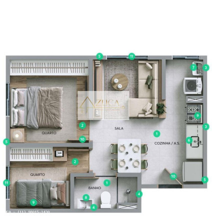 Imagem Apartamento com 2 Quartos à Venda,  em Pirituba - São Paulo