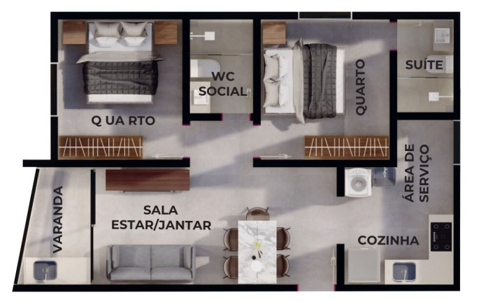 Imagem Cobertura com 3 Quartos à Venda, 134 m² em Ponta De Matos - Cabedelo Imagem Cobertura com 3 Quartos à Venda, 134 m² em Ponta De Matos - Cabedelo