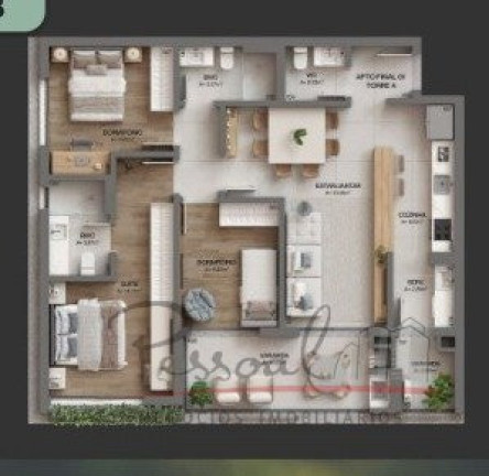Imagem Apartamento com 3 Quartos à Venda,  em Cacupé - Florianópolis