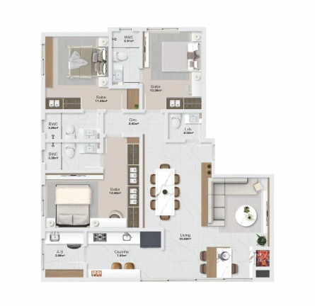 Imagem Imóvel com 3 Quartos à Venda, 113 m² em Balneário Perequê - Porto Belo Imagem Imóvel com 3 Quartos à Venda, 113 m² em Balneário Perequê - Porto Belo