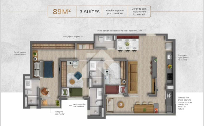 Imagem Apartamento com 3 Quartos à Venda, 89 m² em Centro Comercial Jubran - Barueri Imagem Apartamento com 3 Quartos à Venda, 89 m² em Centro Comercial Jubran - Barueri