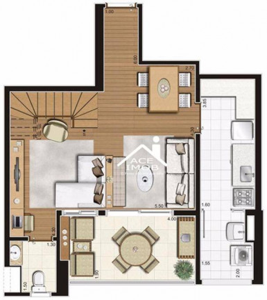 Imagem Apartamento com 1 Quarto à Venda, 96 m² em Campo Belo - São Paulo