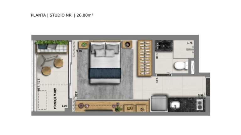 Imagem Imóvel com 1 Quarto à Venda, 26 m² em Vila Mariana - São Paulo